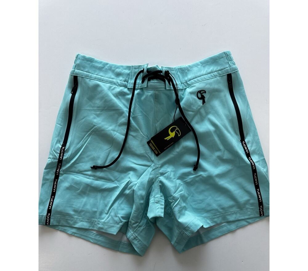 Tucann Men's Premium Swim Shorts FLUO AQUA Medium